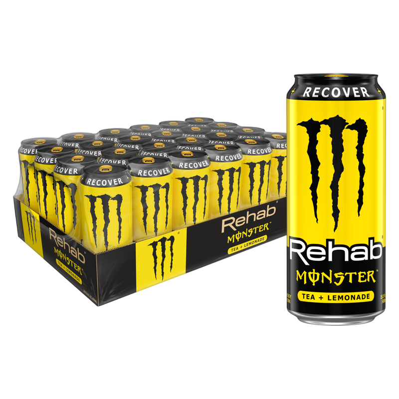 Monster Energy Rehab Tea + Lemonade 24pk 15.5oz Can- XL
