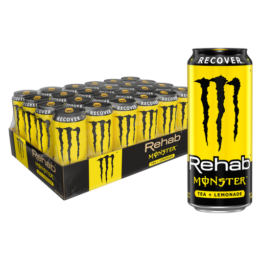 Monster Energy Rehab Tea + Lemonade 24pk 15.5oz Can- XL