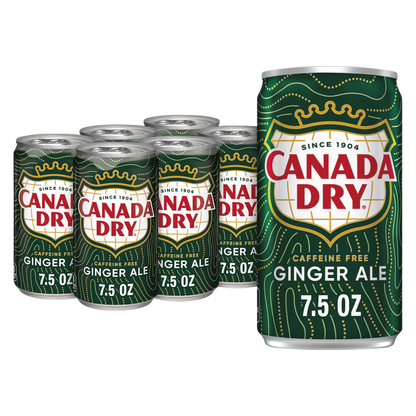 Canada Dry Ginger Ale 6pk 7.5oz Mini Can