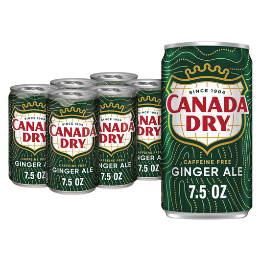 Canada Dry Ginger Ale 6pk 7.5oz Mini Can