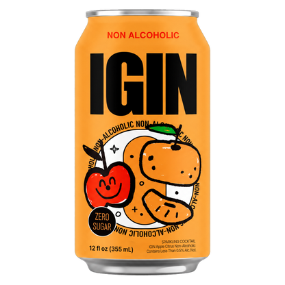IGIN Apple Citrus Non-Alcoholic Sparkling Cocktail 6 Pack (6 x 355ml Cans)