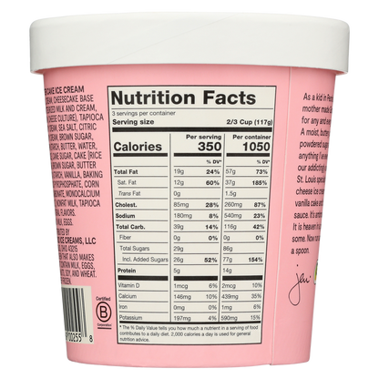 Jeni's Gooey Butter Cake Ice Cream Pint