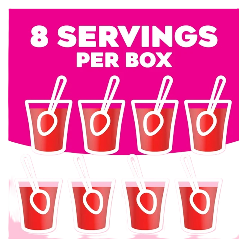 Jell-O Strawberry Artificially Flavored Gelatin Dessert Mix, Family Size, 6 oz Box