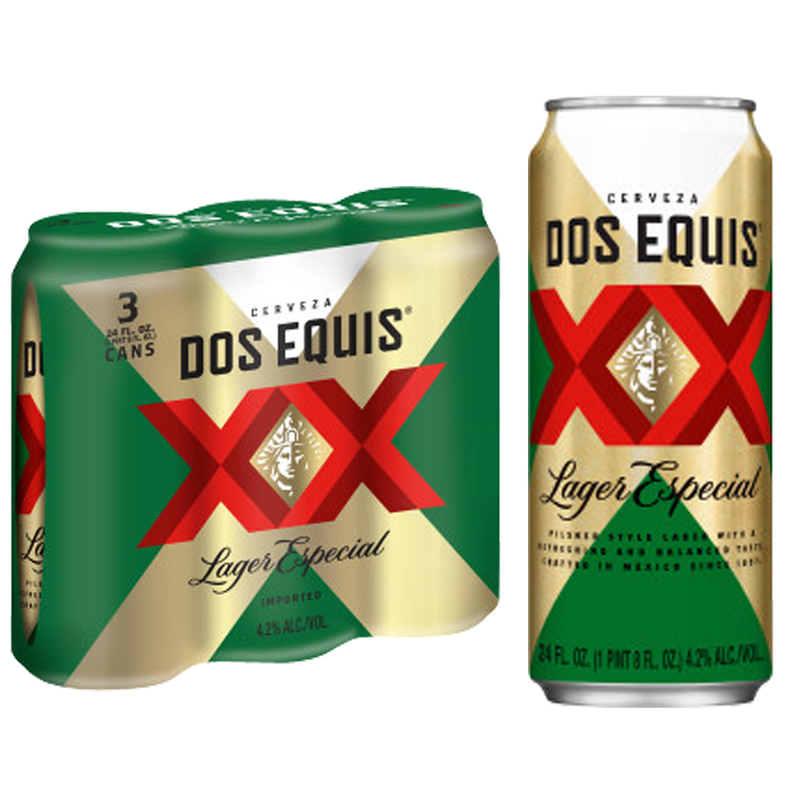 Dos Equis Lager 3pk 24oz Can