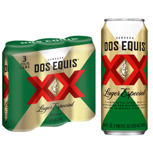 Dos Equis Lager 3pk 24oz Can
