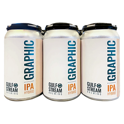 Gulf Stream Brewing Graphic Hybrid IPA 6pk 12oz Can 7.0% ABV