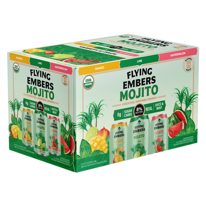 Flying Embers Organic Mojito Variety Pack 6pk 12oz Can 8% ABV