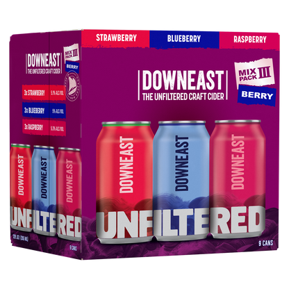 Downeast Berry Mix 9pk 12oz Can 5.0% ABV