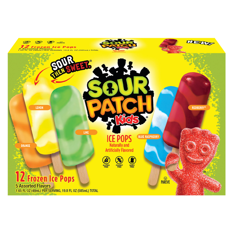 Sour Patch Kids Variety Pack Ice Pops 12ct
