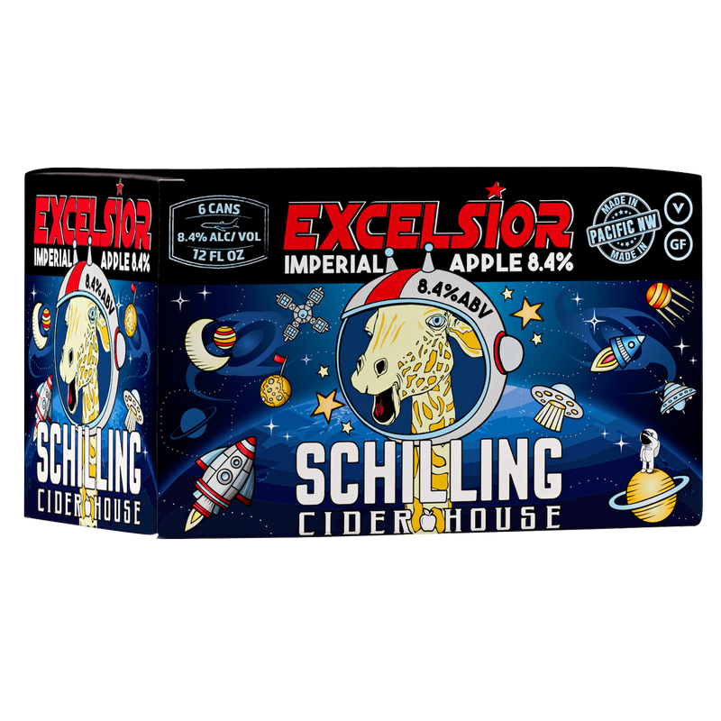 Schilling Cider Excelsior Imperial Apple 6pk 12oz Can 8.4% ABV