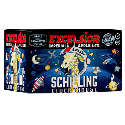 Schilling Cider Excelsior Imperial Apple 6pk 12oz Can 8.4% ABV