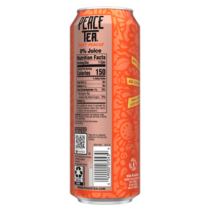 Peace Tea Georgia Peach 23oz Can