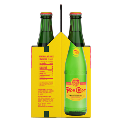 Topo Chico Twist Of Grapefruit 4kk 12oz Glass Bottle