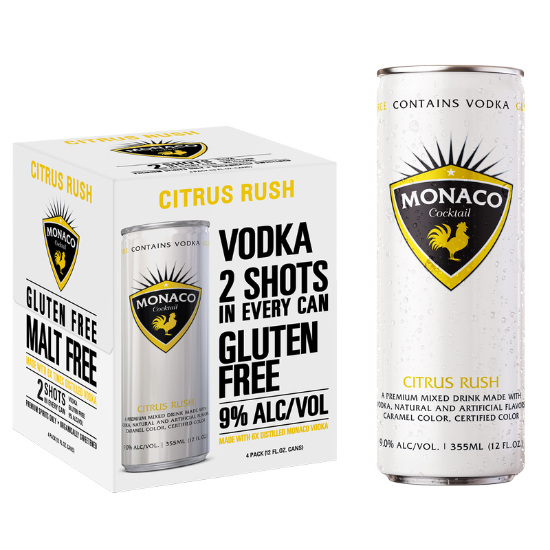 Monaco Citrus Rush 4pk 12oz Can 9% ABV