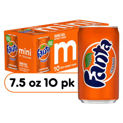 Fanta Orange 10pk 7.5oz Mini Can