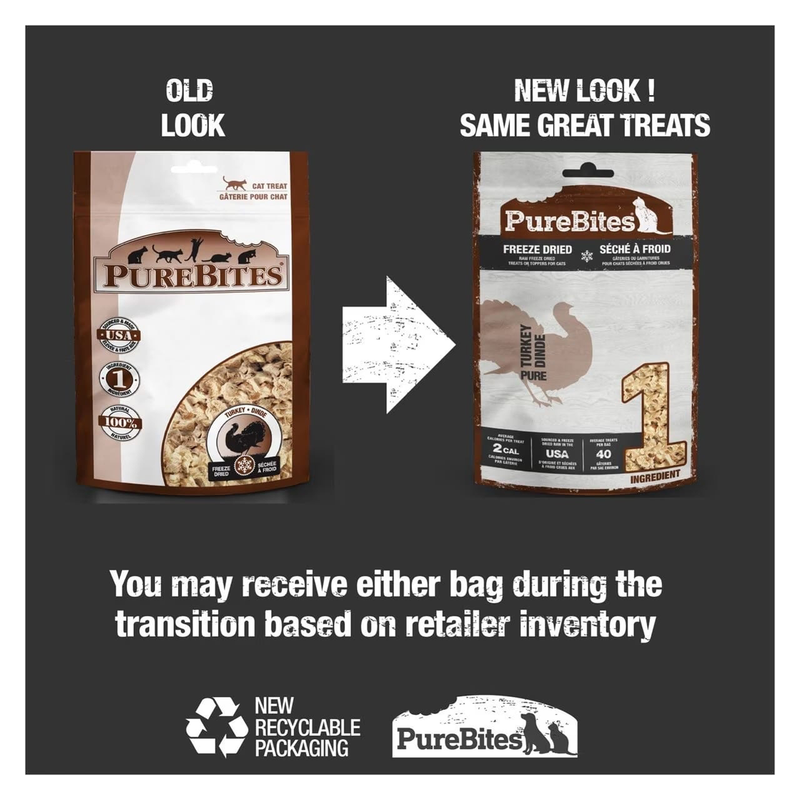 PureBites Turkey Cat Treats 0.92 oz