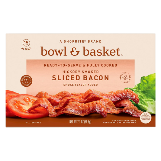 Bowl & Basket Fully Cooked Bacon - 2.1oz