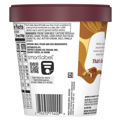 Haagen-Dazs Butter Pecan Ice Cream, 14oz.