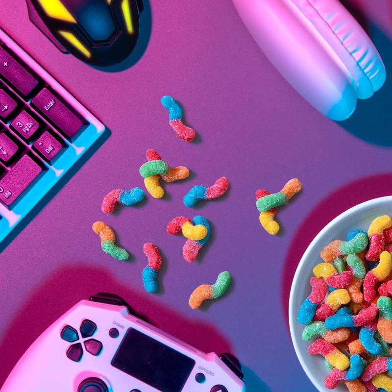 Trolli Sour Brite Crawlers Mini Gummi Candies, 3.5 oz