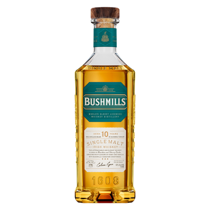 Bushmills 10 Year Irish Whiskey 750ml (80 Proof)