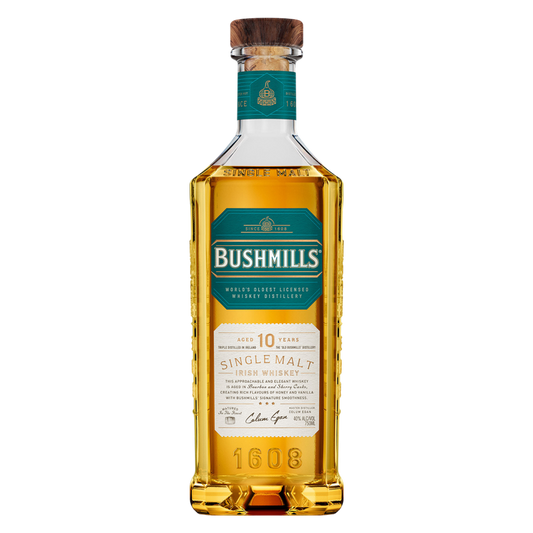 Bushmills 10 Year Irish Whiskey 750ml (80 Proof)