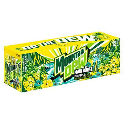 Mountain Dew Maui Burst Pineapple 12pk 12oz Can