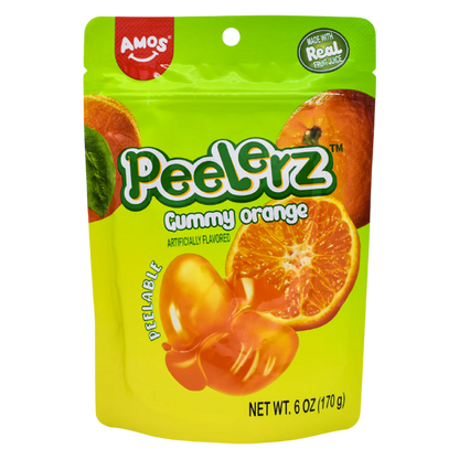 Amos Peelerz Gummy Orange, 6oz