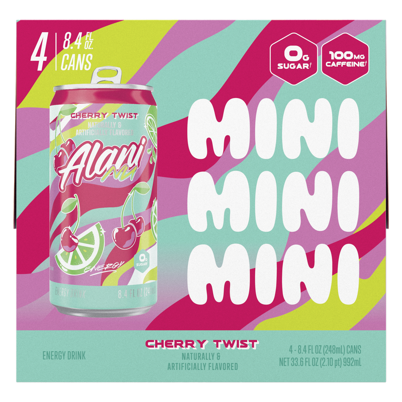 Alani Energy Cherry Twist 4pk 8.4oz Can