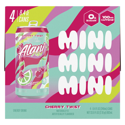 Alani Energy Cherry Twist 4pk 8.4oz Can