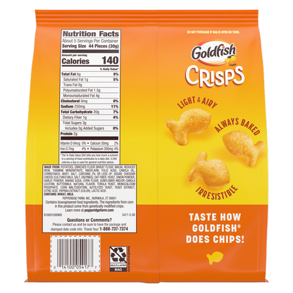 Goldfish Crisps Cheddar 6.25oz