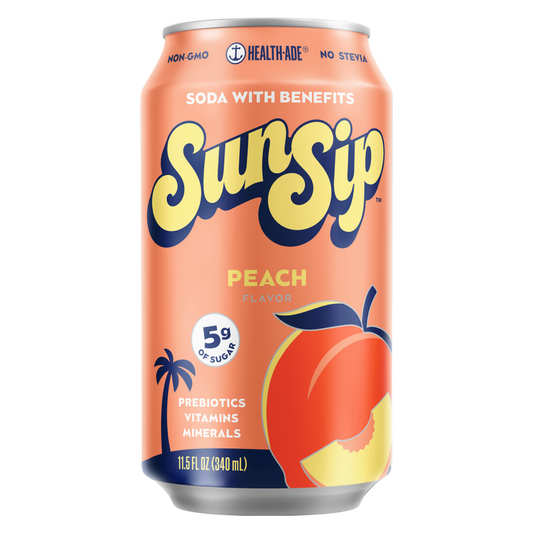 SunSip Soda Peach 11.5oz Can