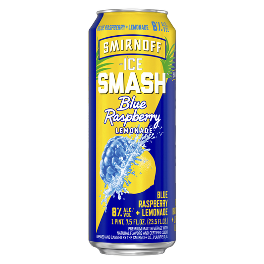Smirnoff Smash Blue Raspberry & Lemonade 23.5oz Can