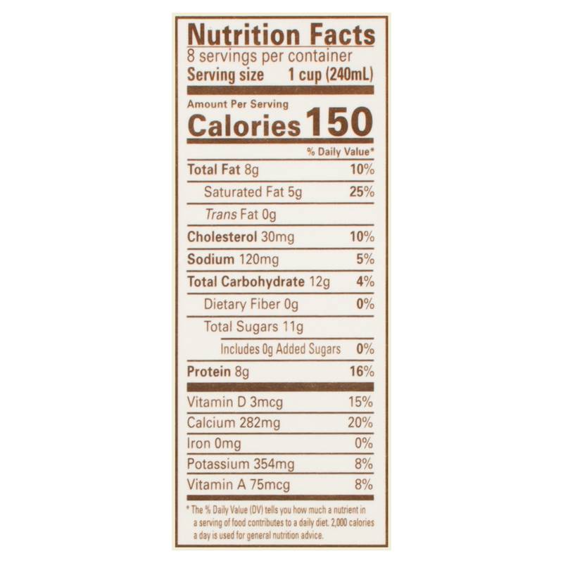 Organic Valley Whole Milk 1/2 Gallon CA