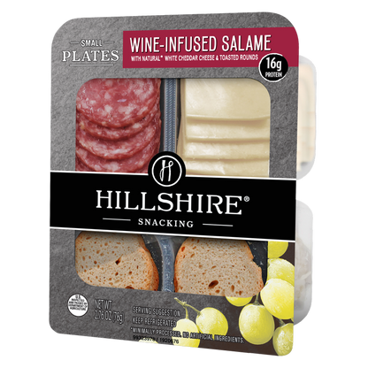 Hillshire Snacking Protein Small Plates Wine-Infused Salame & White Cheddar Cheese - 2.76oz