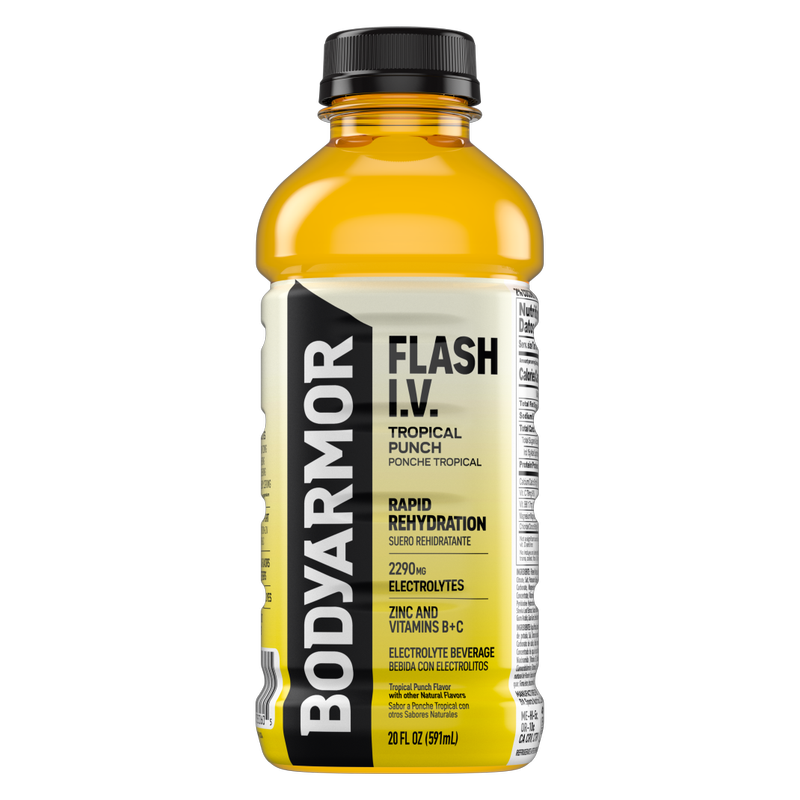 BODYARMOR FLASH I.V. Tropical Punch 20oz Btl