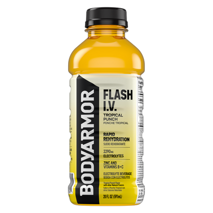 BODYARMOR FLASH I.V. Tropical Punch 20oz Btl