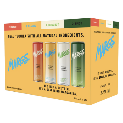 Sip MARGS Sparkling Margarita Variety Pack 8pk 12oz Can 5% ABV