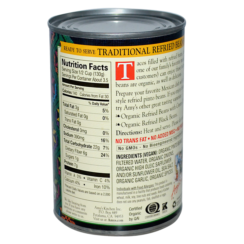 Amy's Organic Traditional Refried Beans 15.4oz