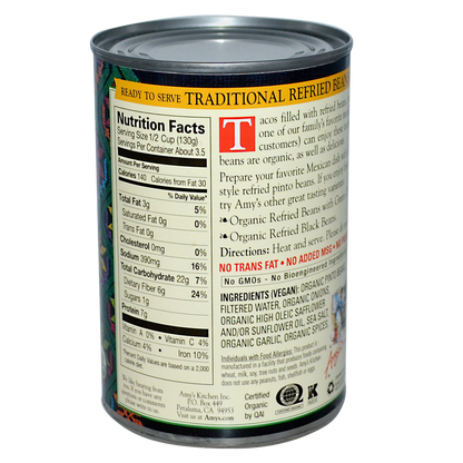 Amy's Organic Traditional Refried Beans 15.4oz
