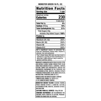 Monster Energy 16oz Can