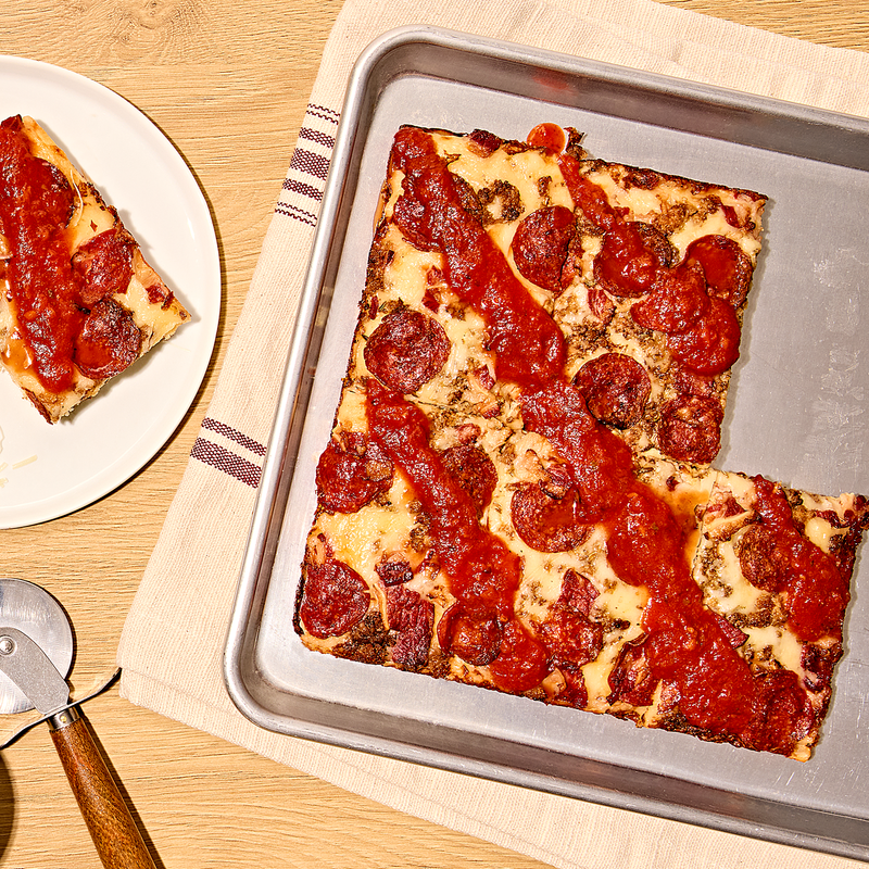 Exclusive Gopuff X Down North Pizza. Detroit style pizza "Uknowhowwedu"