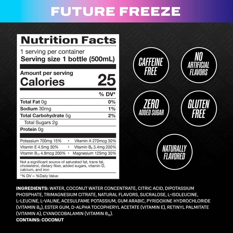Prime Hydration Future Freeze 16.9oz Btl