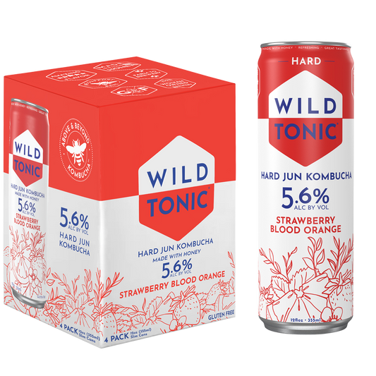 Wild Tonic Strawberry Blood Orange 4pk 12oz Can 5.6% ABV