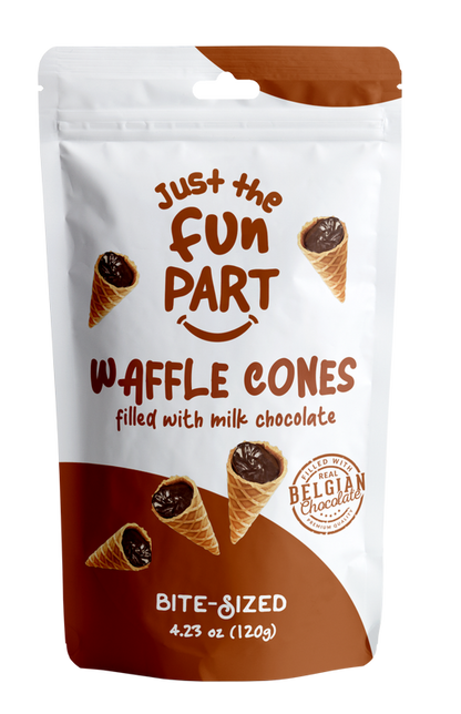 Just The Fun Part Bite-Size Milk Chocolate Mini Waffle Cones