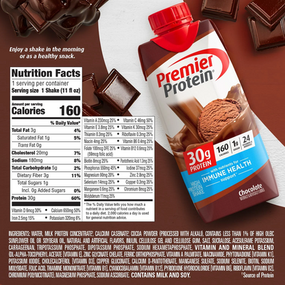 Premier Protein 30g Chocolate Protein Shake 4pk 11oz Btl