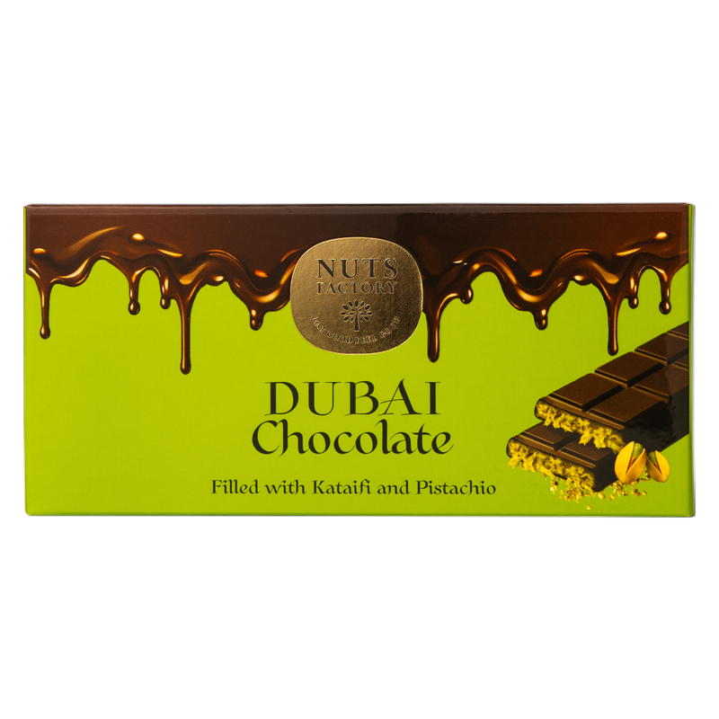 Nuts Factory Dubai Pistachio Chocolate Bar