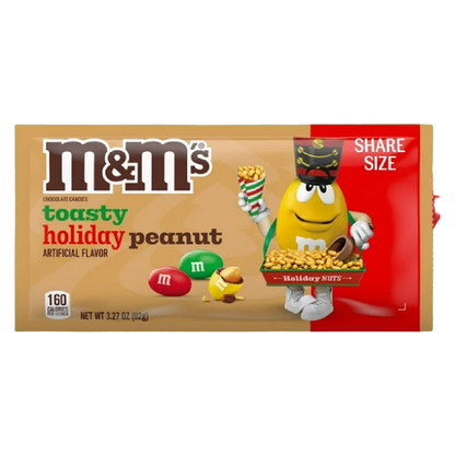 M&M's Toasty Holiday Peanut Chocolate Candies, 3.27oz