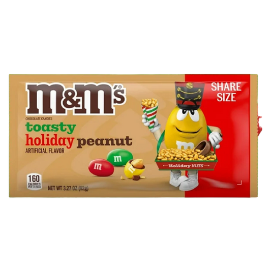 M&M's Toasty Holiday Peanut Chocolate Candies, 3.27oz