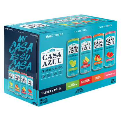 Casa Azul Tequila Soda Variety Pack 8pk 355ml (10 Proof)