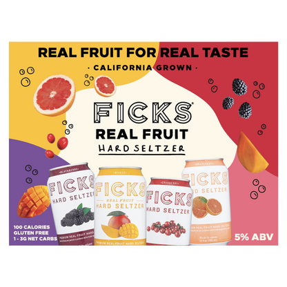 Ficks Seltzer Variety Pack 12pk 12oz Can 5.0% ABV